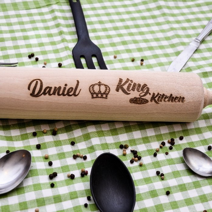 Mestolo in legno personalizzato - King of the Kitchen