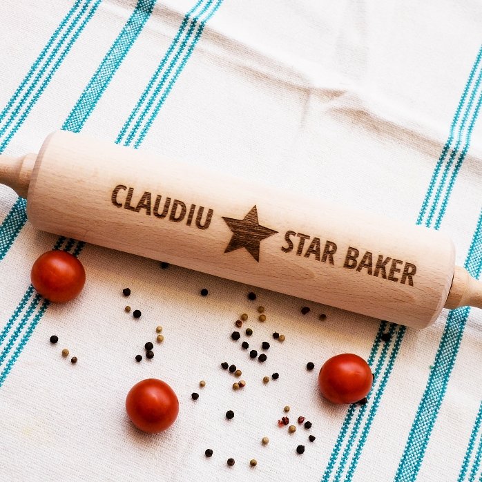 Spatola da cucina in legno personalizzata - Star Baker