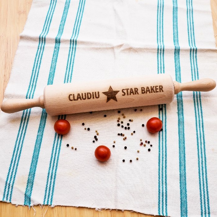 Spatola da cucina in legno personalizzata - Star Baker