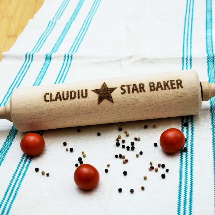 Spatola da cucina in legno personalizzata - Star Baker