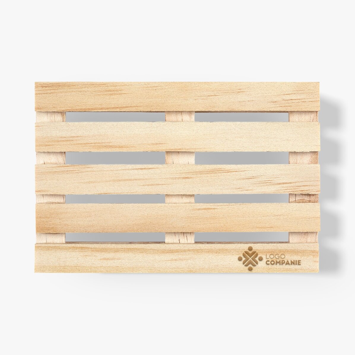Sottobicchiere a forma di paletta personalizzato con logo