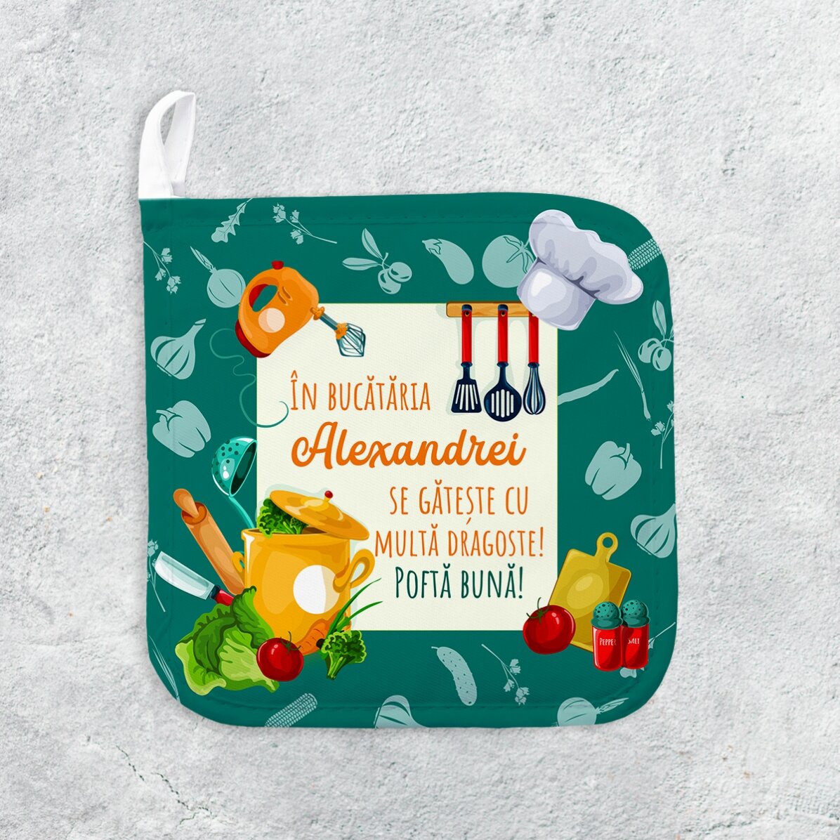 Supporto per pentole calde personalizzato con scritta - In cucina