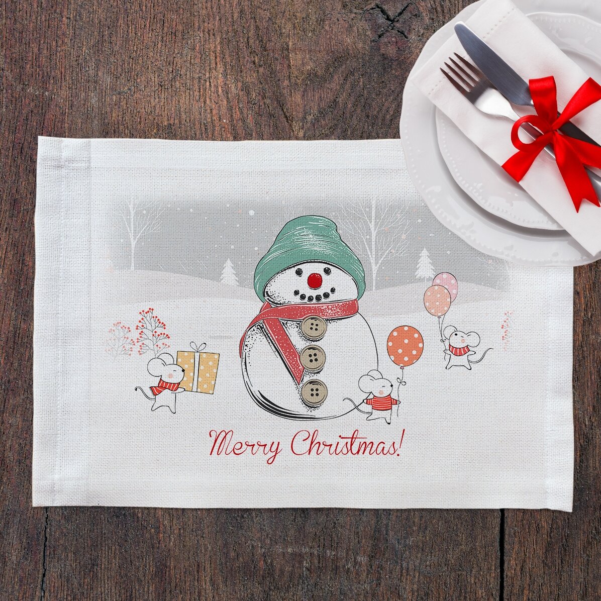 Portapiatto personalizzato - Buon Natale!