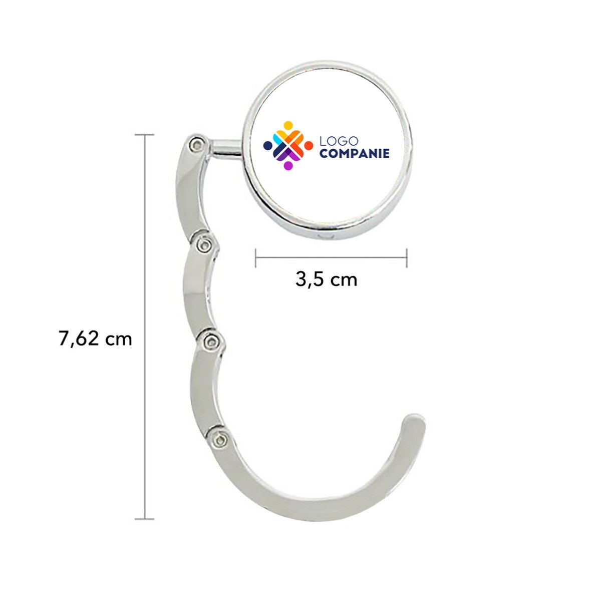 Portaborsa da tavolo personalizzato con logo