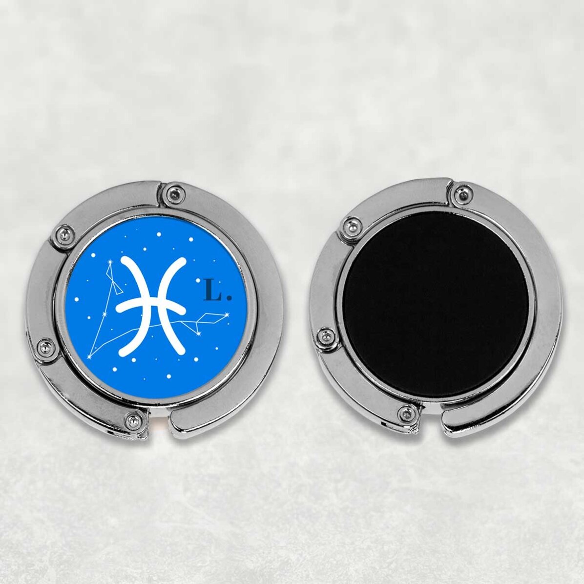 Portaborsa da tavola personalizzato con scritta - Segno zodiacale Pesci