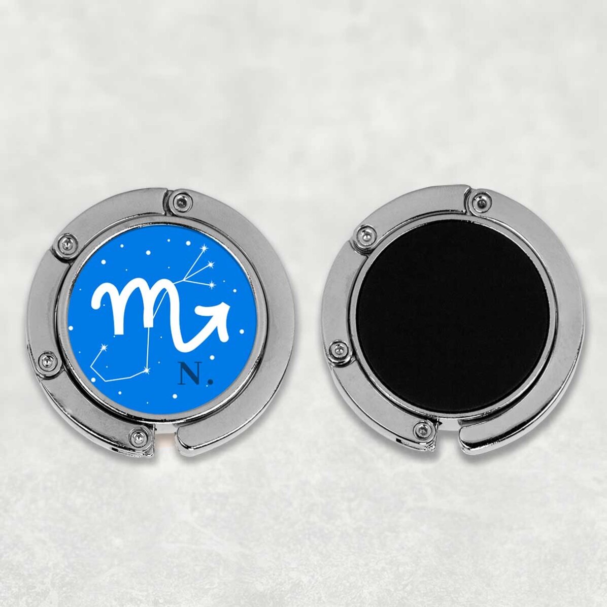Portaborsa da tavola personalizzato con scritta - Segno zodiacale dello Scorpione