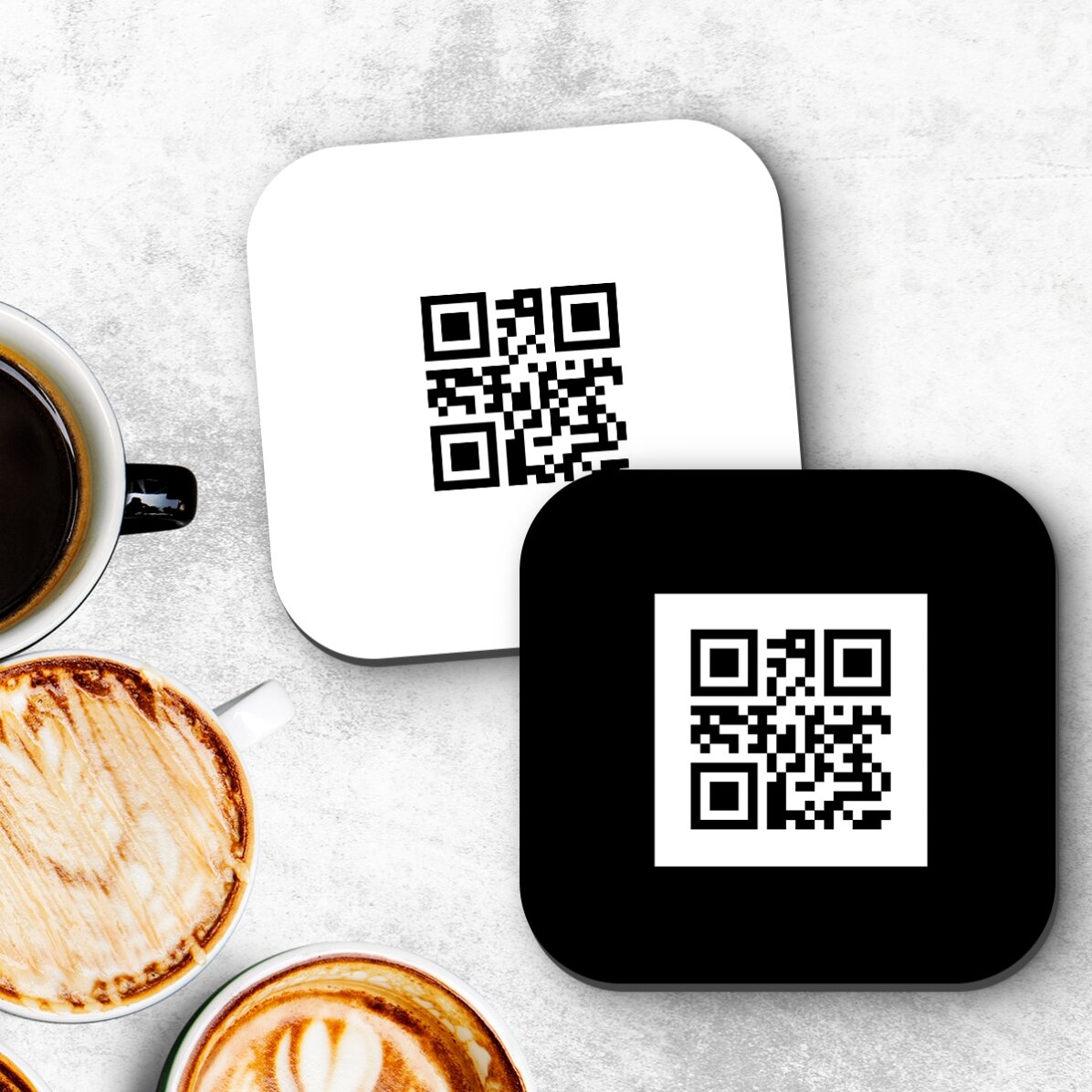 Portabicchieri personalizzato con codice QR