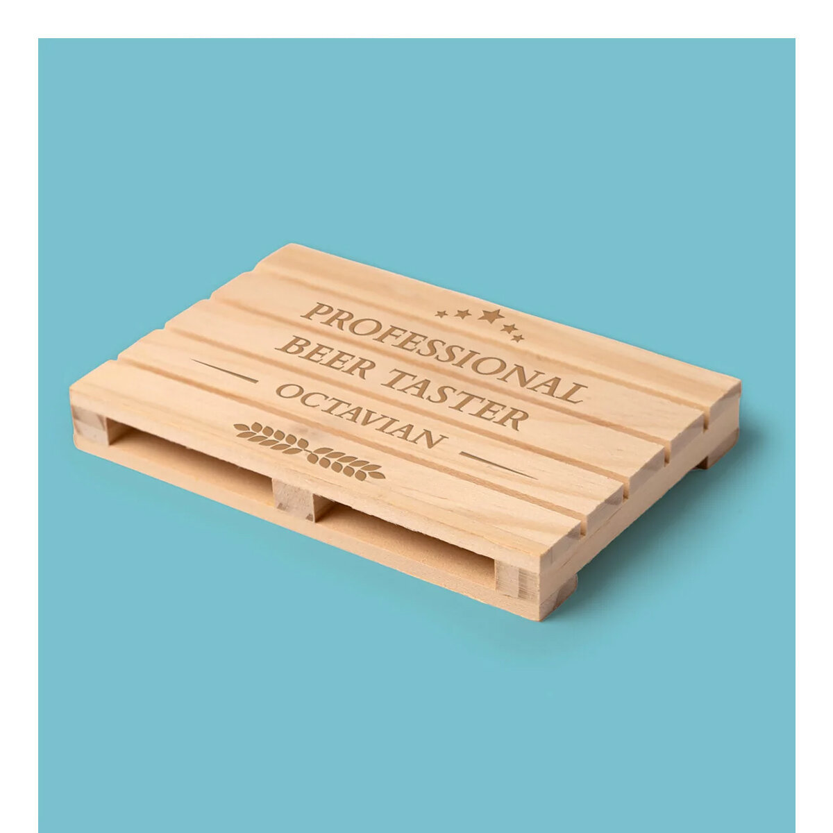 Sottobicchieri in legno a forma di pallet