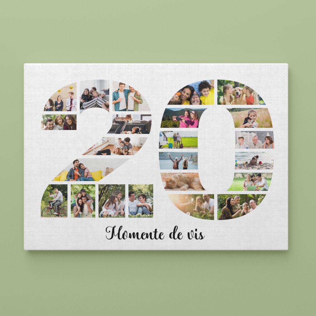 Quadro personalizzato in formato orizzontale con foto e testo - 20