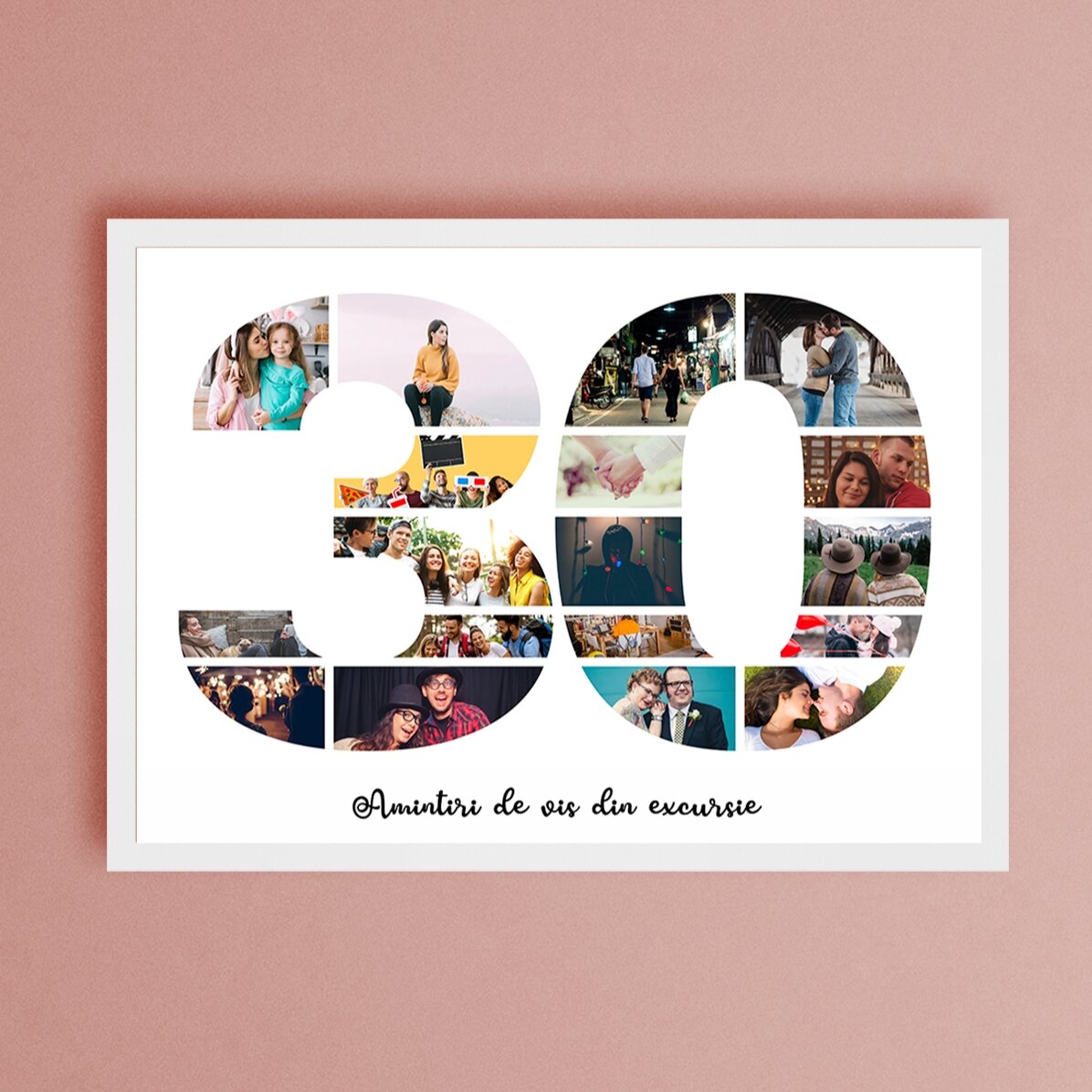 Quadro personalizzato in formato orizzontale con foto e testo - 30