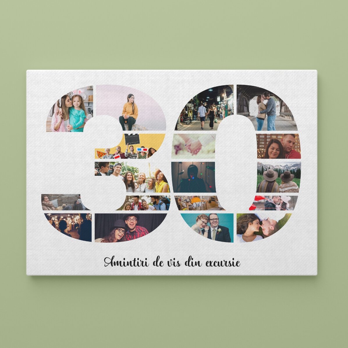 Quadro personalizzato in formato orizzontale con foto e testo - 30