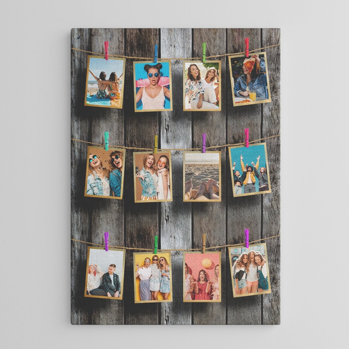 Quadro personalizzato con 12 foto da incorniciare
