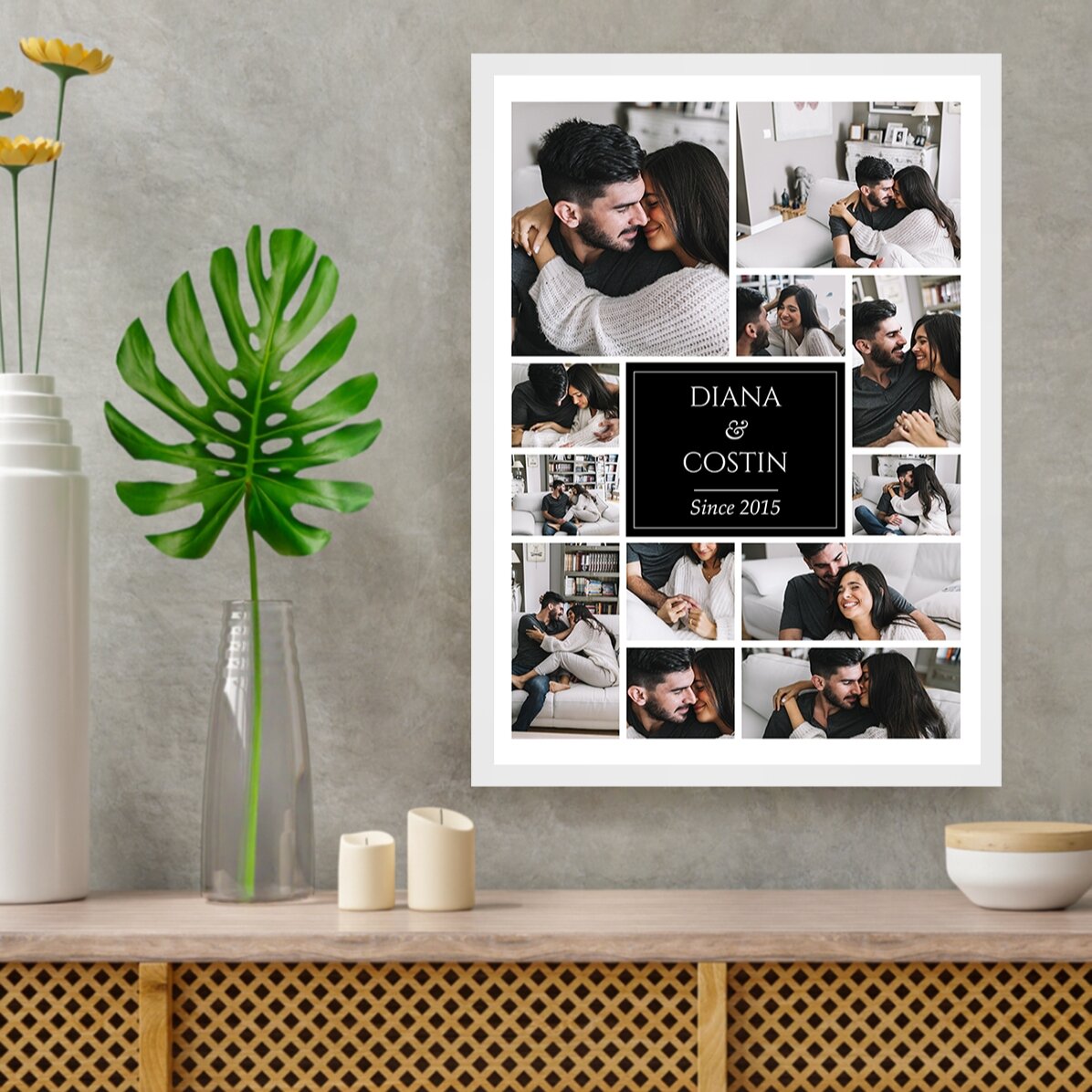 Quadro personalizzato con 12 foto