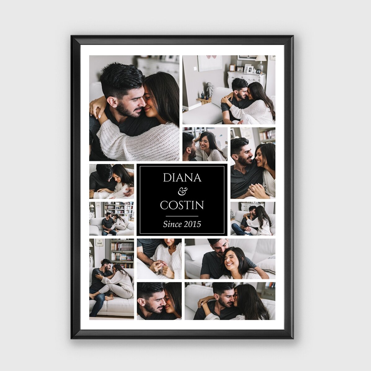 Quadro personalizzato con 12 foto