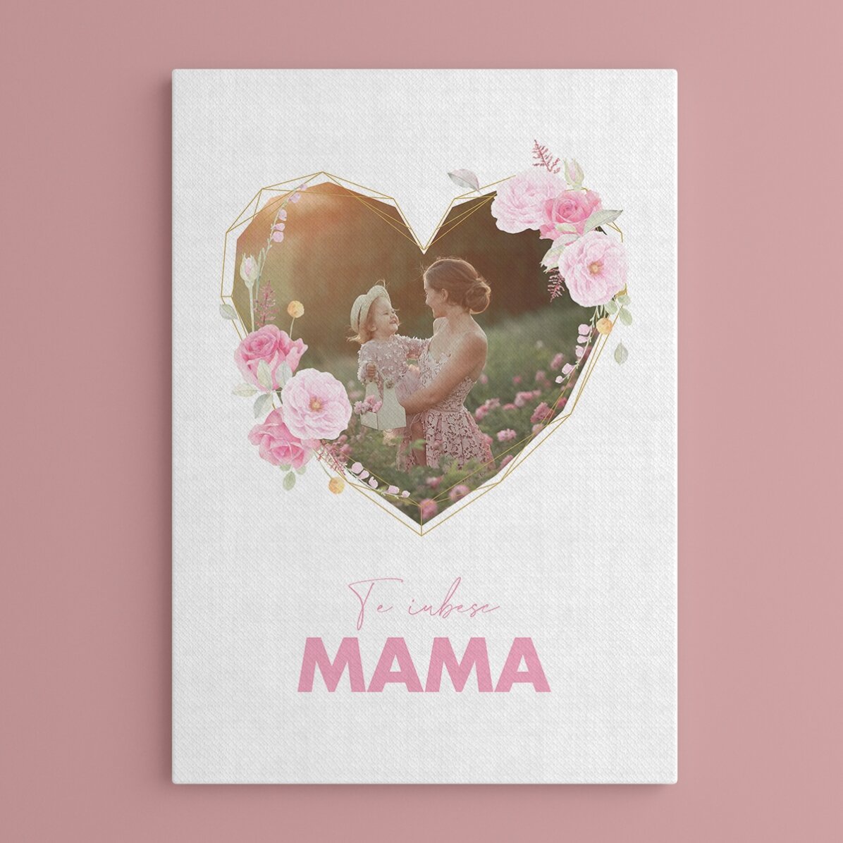 Quadro personalizzato con foto e testo - From my heart