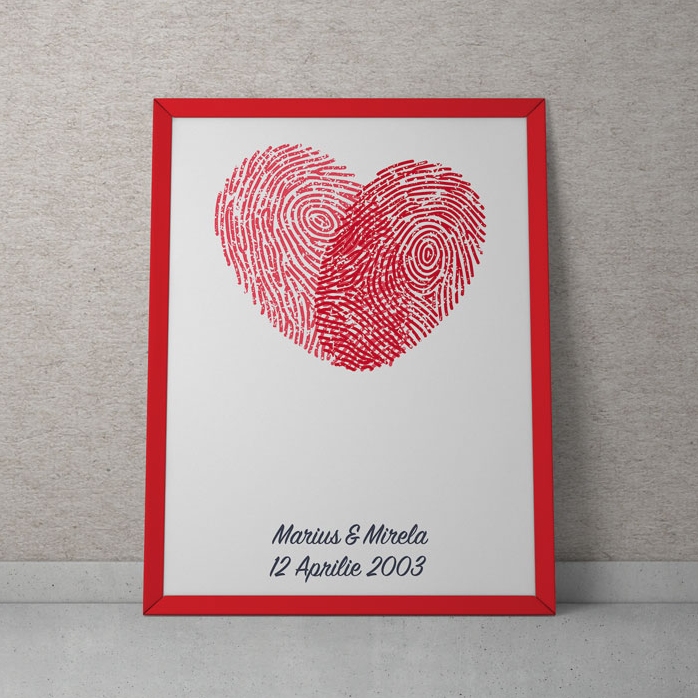Quadro personalizzato a forma di cuore