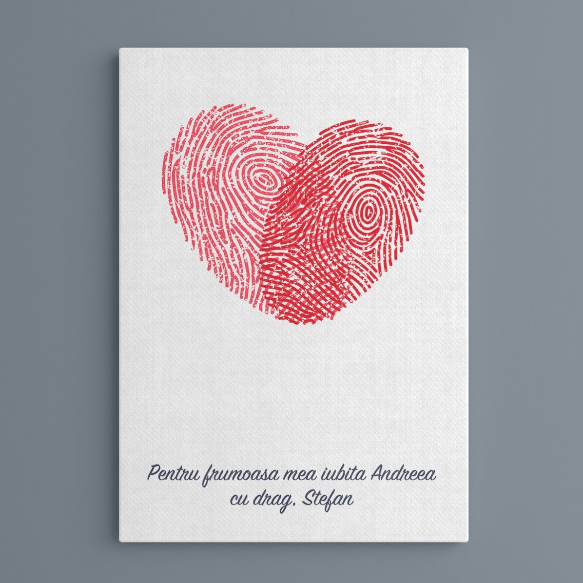 Quadro personalizzato a forma di cuore