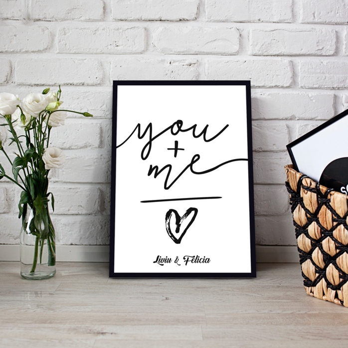 Quadro personalizzato - tu + io