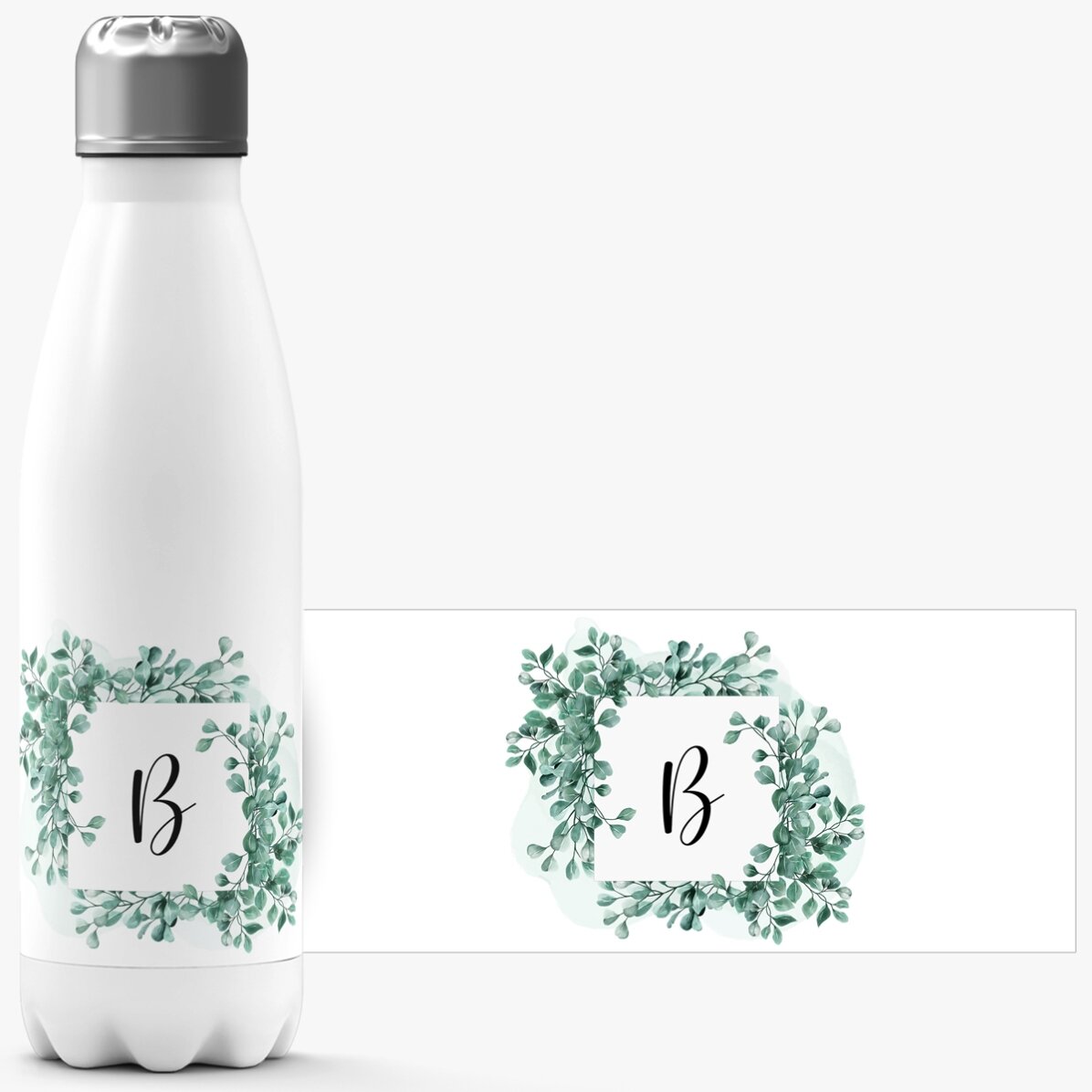 Thermos con base bianca personalizzato con l
