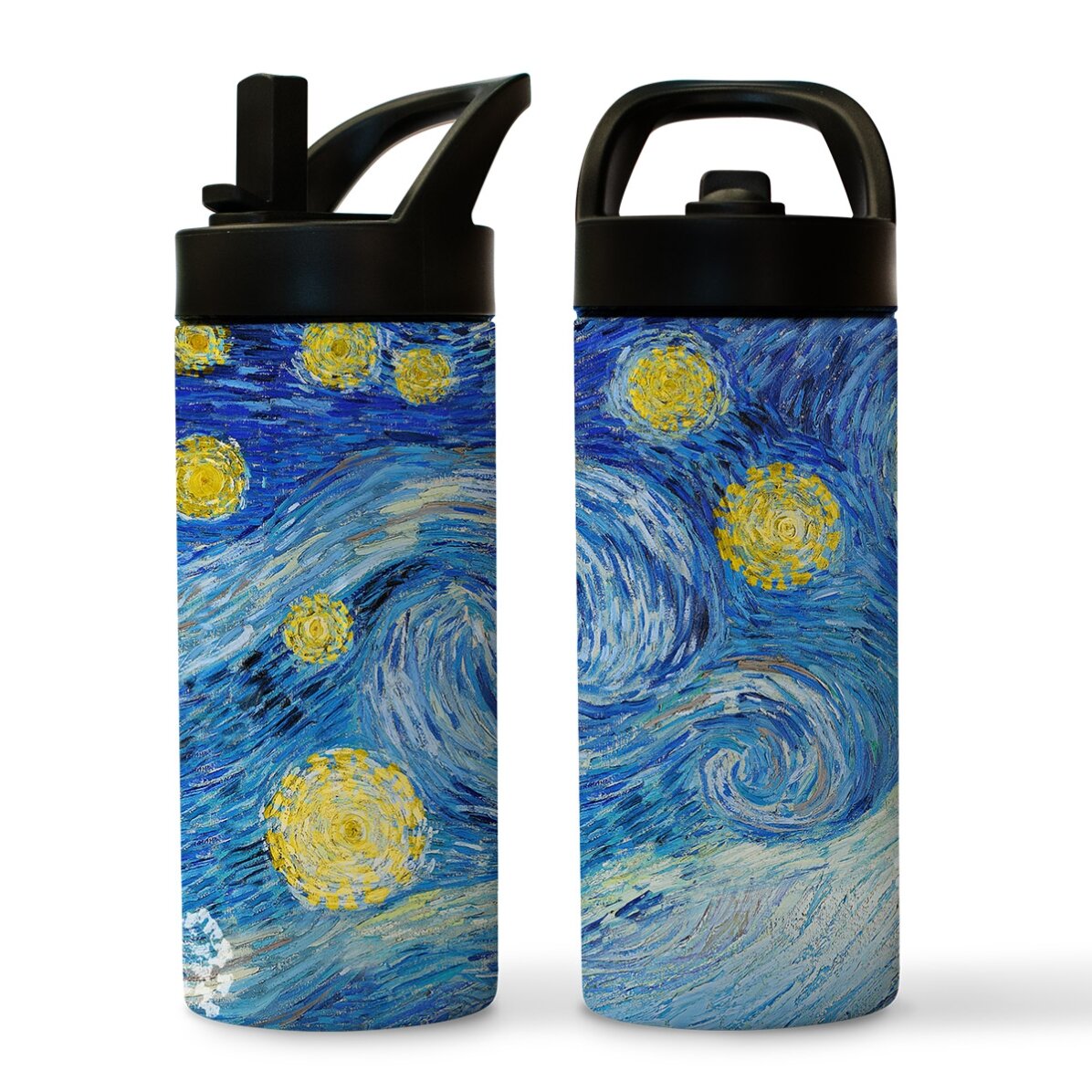 Thermos con manico e cannuccia - collezione Abstract