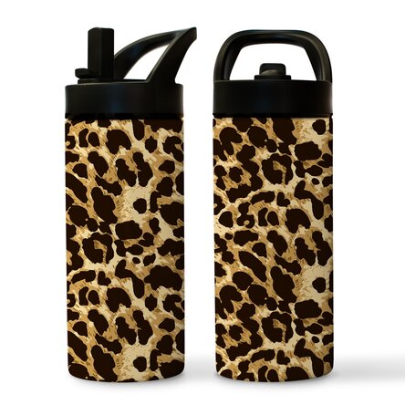 Thermos con manico e cannuccia - collezione Animal print