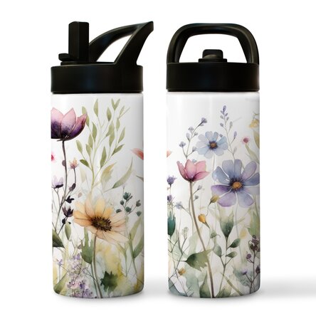 Thermos con manico e cannuccia - collezione Floral