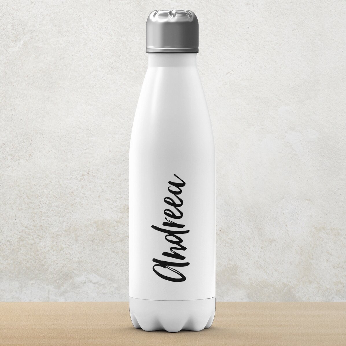 Thermos con base bianca personalizzato con il tuo nome
