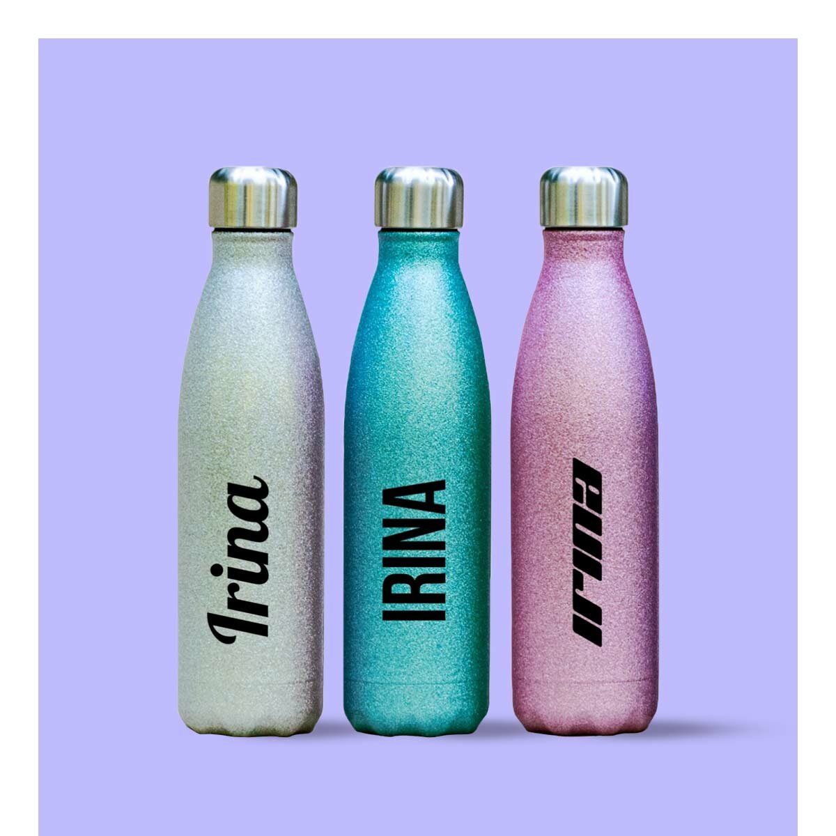 Thermos personalizzati con glitter
