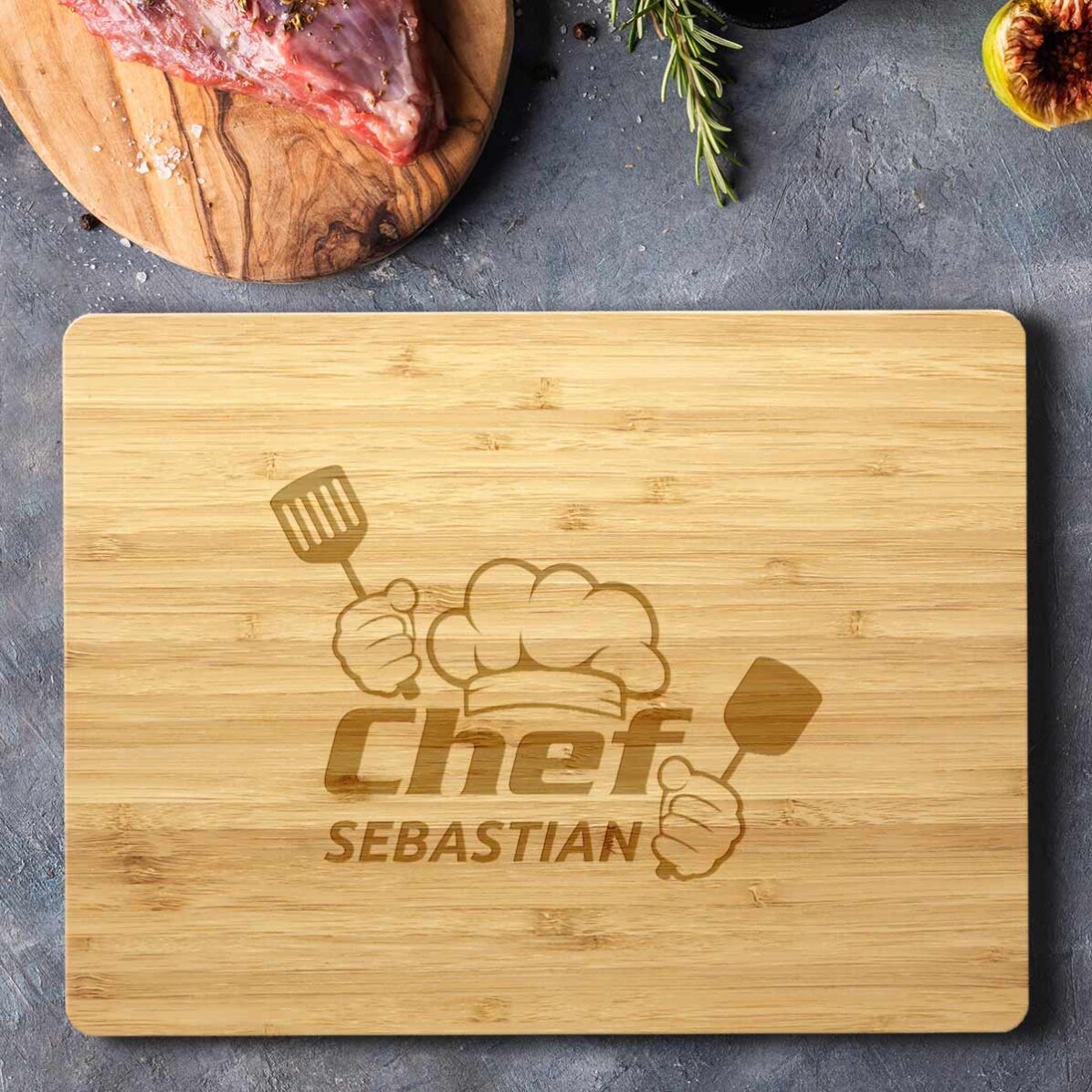 Tagliere personalizzato con scritta - Chef Puternic