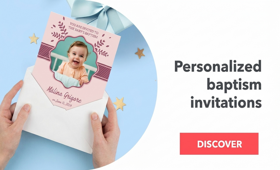 Inviti personalizzati per il battesimo