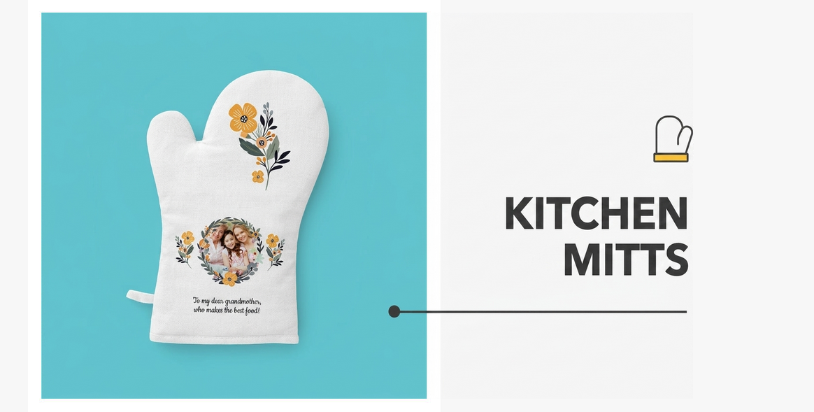 Guanti e accessori da cucina personalizzati