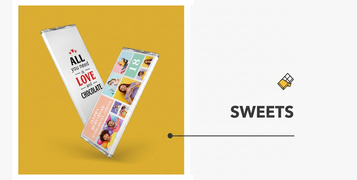 Tutti i dolci e le caramelle personalizzati