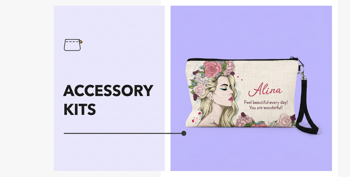Borsette personalizzate per accessori