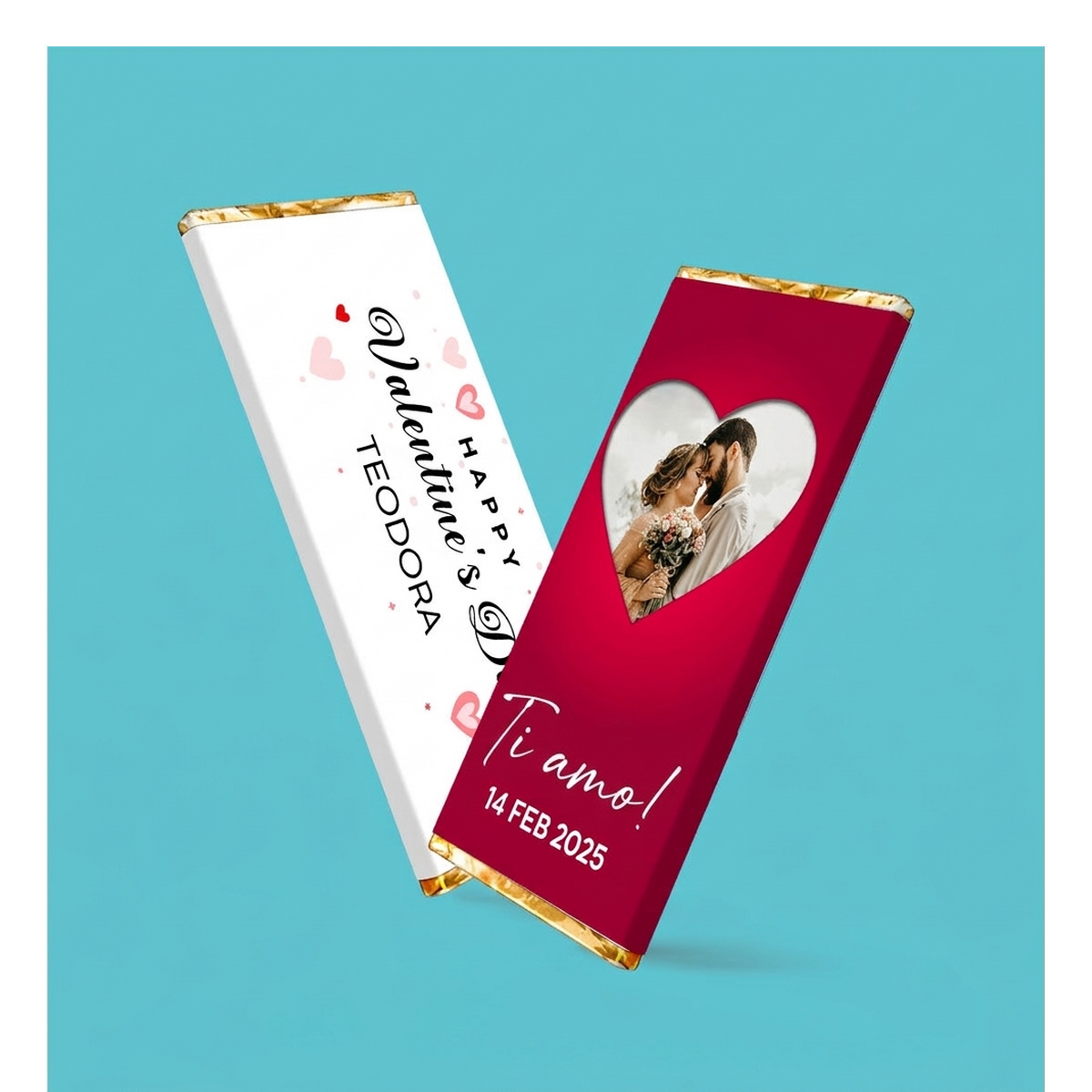Mini tavolette di cioccolato personalizzate