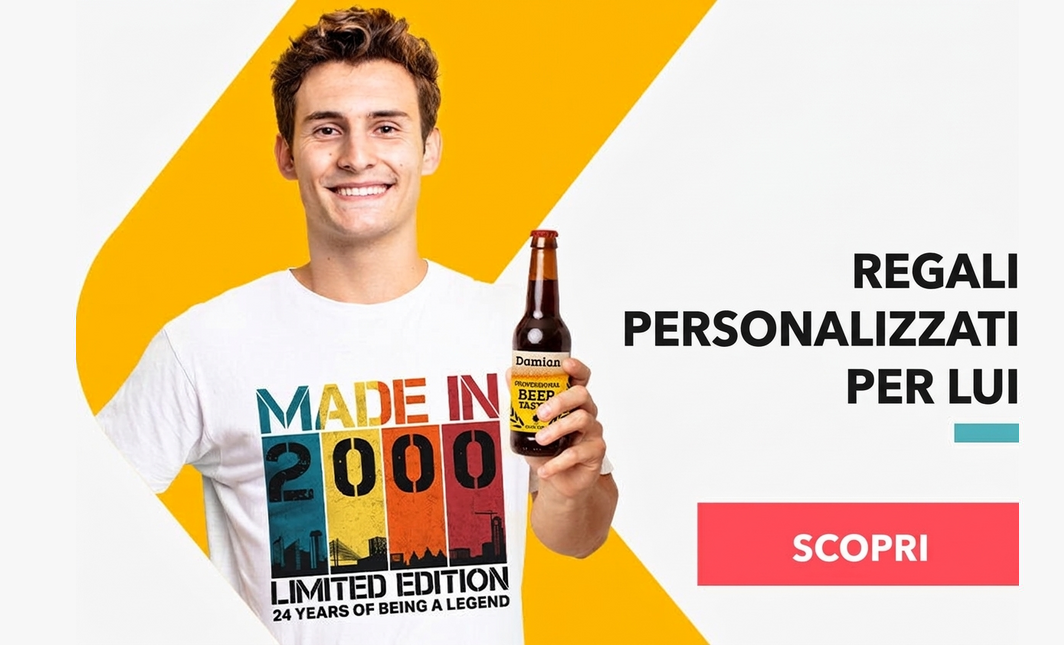 Regali personalizzati per lui