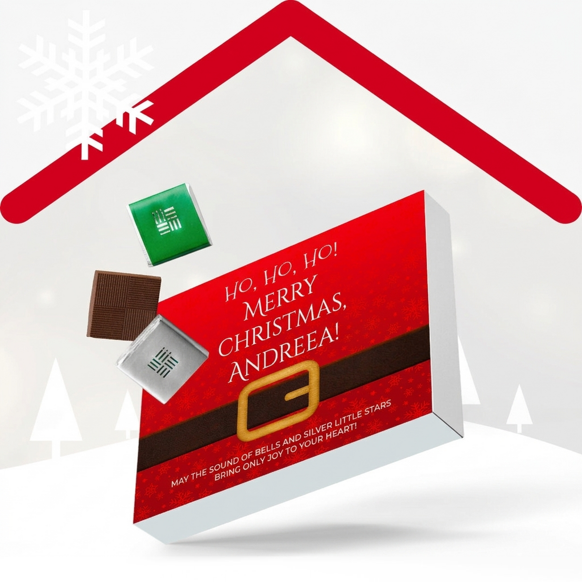 Scatole di caramelle personalizzate per Natale