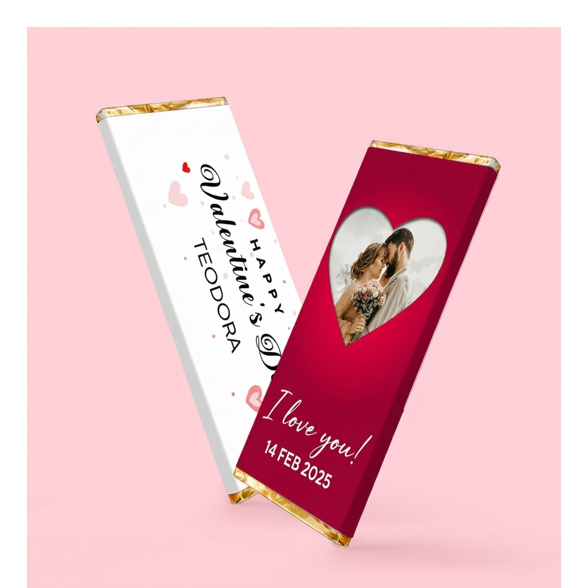 Mini tavolette di cioccolato per San Valentino