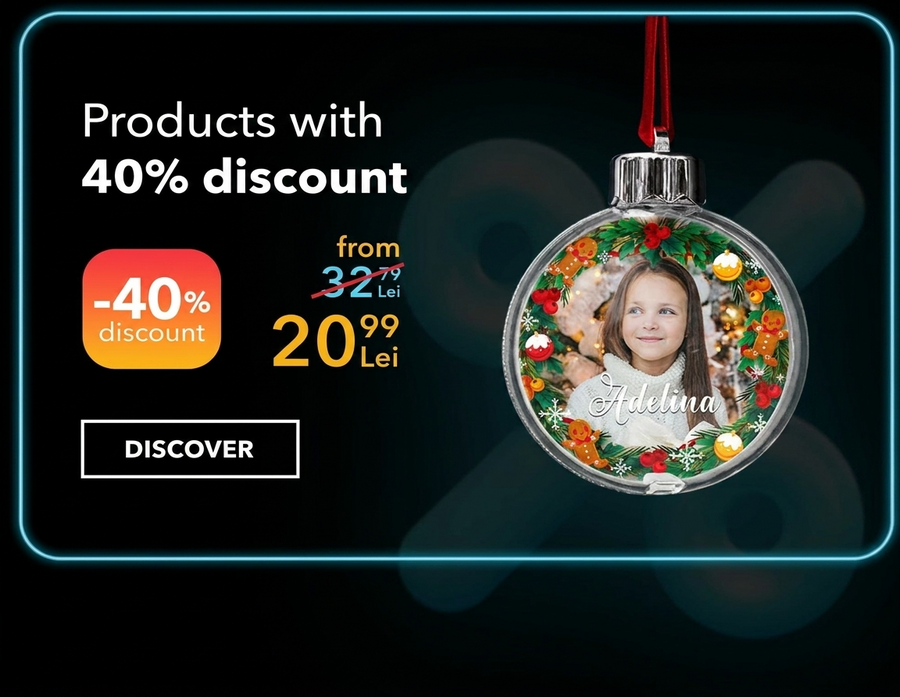 Regali personalizzati scontati del 40% - Black Friday
