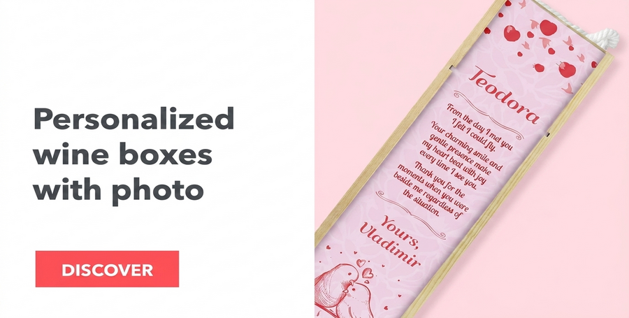 Scatole per vino personalizzate con foto