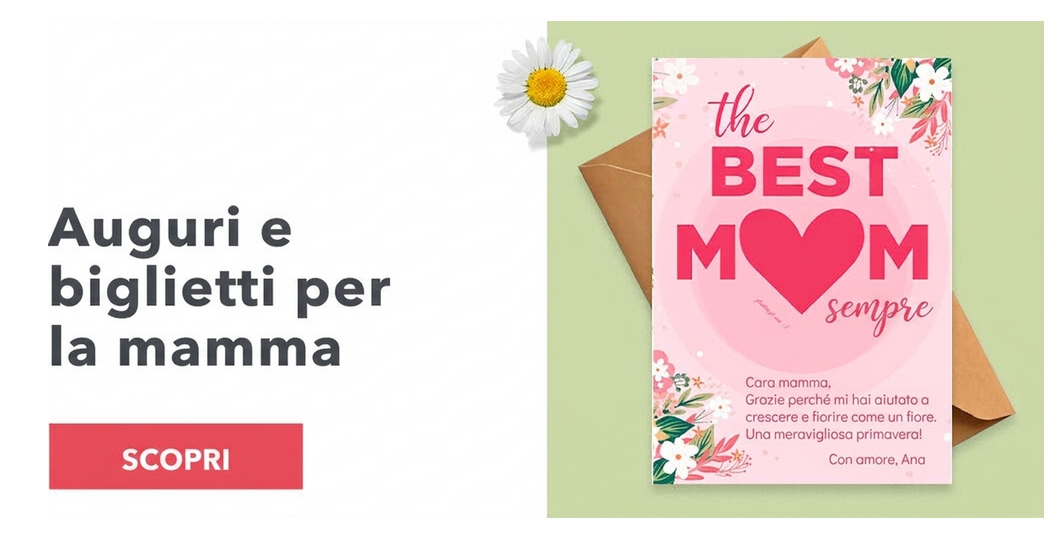 Biglietti di auguri e cartoline per la mamma