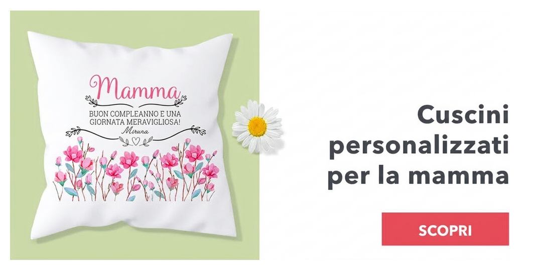 Cuscini personalizzati per l