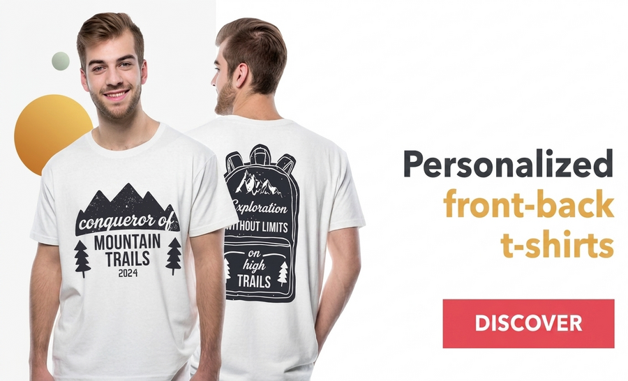 Magliette personalizzate fronte-retro (fronte / retro)