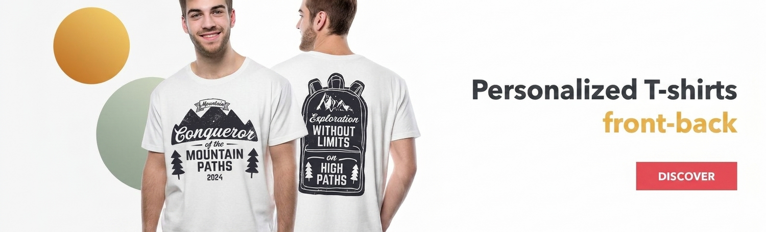 Magliette personalizzate fronte-retro (fronte / retro)