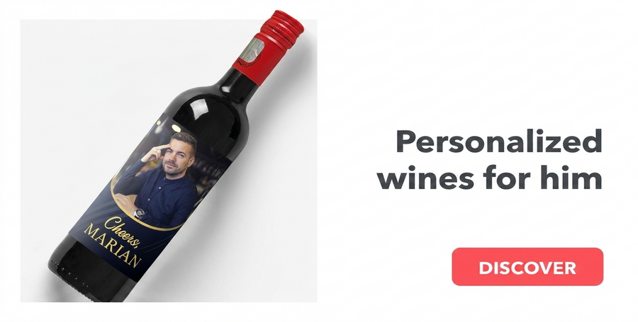 Vini personalizzati per lui