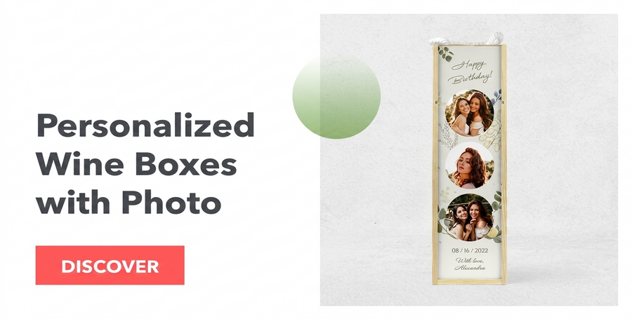 Scatole per vino personalizzate con foto