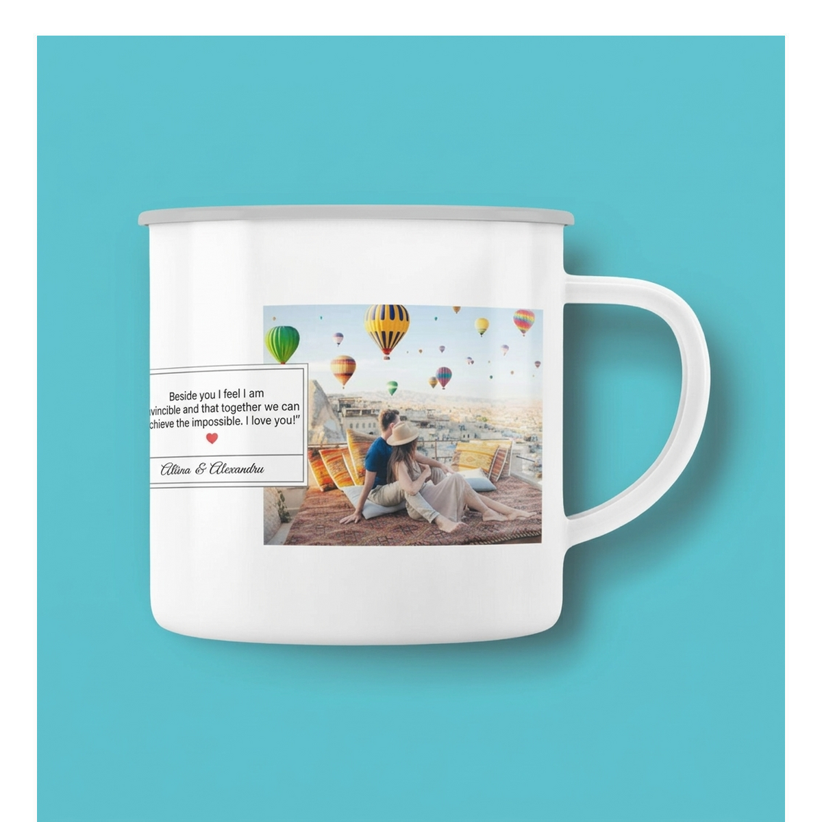 Tazze smaltate personalizzate