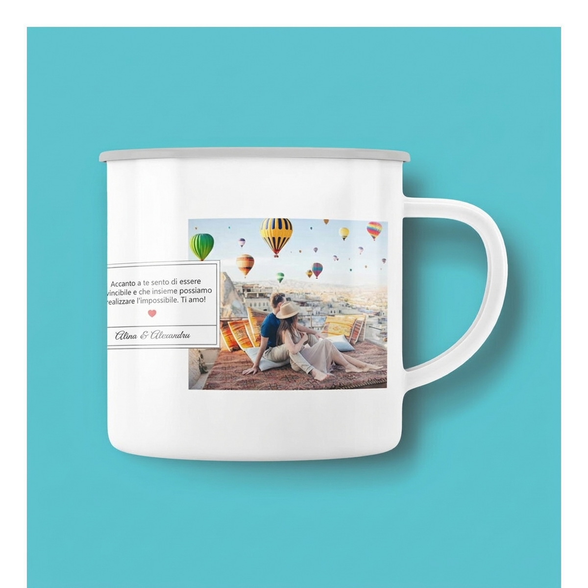 Tazze smaltate personalizzate