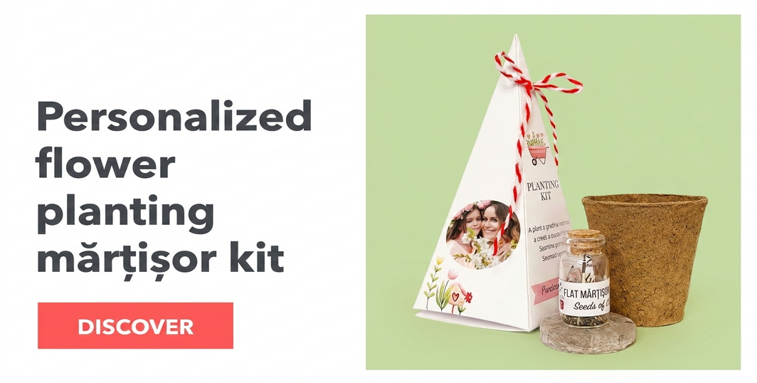 Kit personalizzati per piantare fiori a forma di piramide