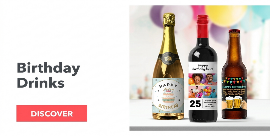 Bevande personalizzate per il compleanno