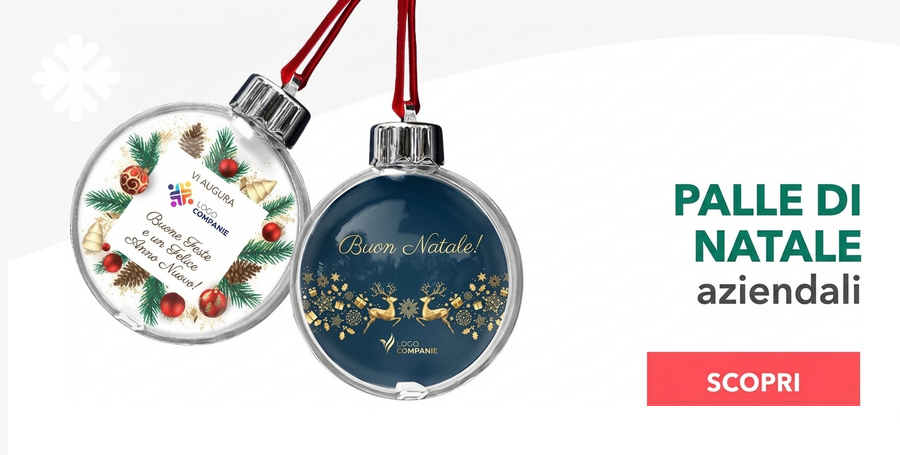 Palline di Natale aziendali personalizzate